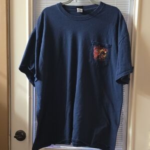 Harley-Davidson Dark Blue Graphic Pocket Tee